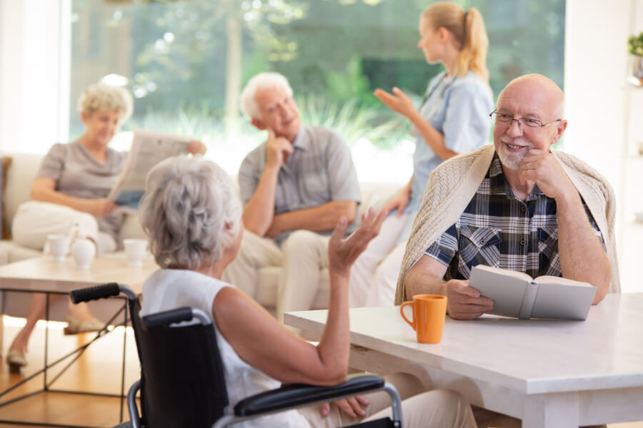 Care and conversation between older adults